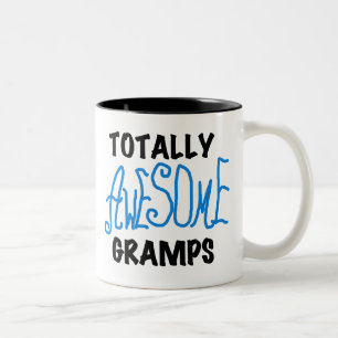 Blue Totally Phantastisch Gramps T - Shirt und Ges Zweifarbige Tasse
