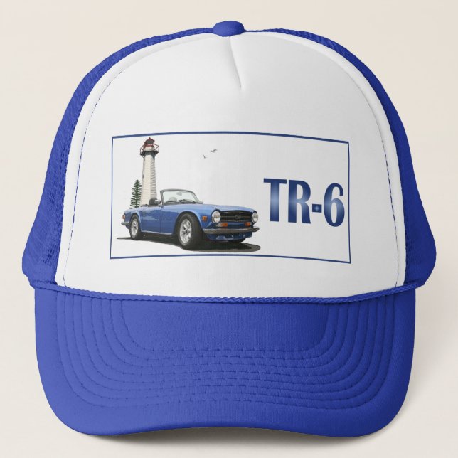 Blue TR6 Truckerkappe (Vorderseite)