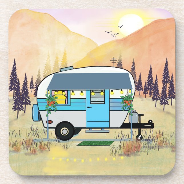 Blue Trailer Untersetzer (Vorderseite)