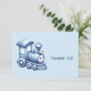 Blue Train Dankeschön Card Dankeskarte