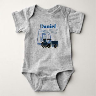 Blue Train Design Personalisiert Baby Grow Strampler