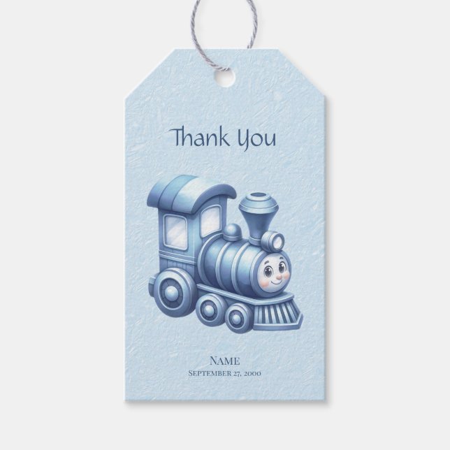 Blue Train Geschenkmarke Geschenkanhänger (Vorderseite)