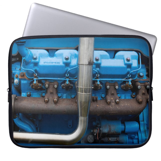 Blue Traktor Laptopschutzhülle (Vorderseite)