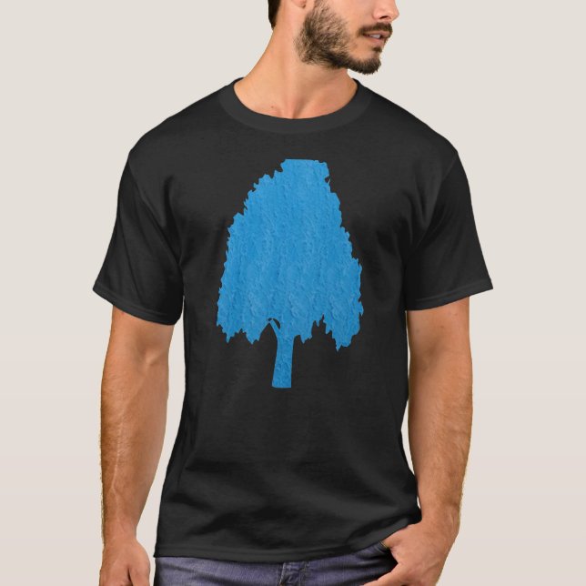 Blue Tree Acrylic Symbolic ART NVN38 navinJOSHI T-Shirt (Vorderseite)