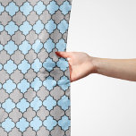 Blue Trellis, Quatrefoil, Moroccan Lattice Schal<br><div class="desc">Elegant,  stylish and sophisticated Moroccan trellis pattern in gray and blue color. Modern and trendy gift,  perfekt for the latticework lover in your life.</div>