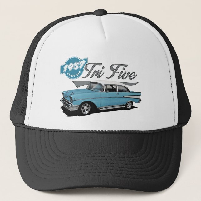 Blue Tri Five Truckerkappe (Vorderseite)