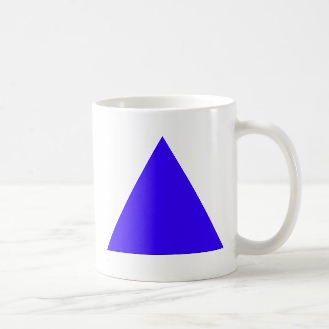 Blue Triangle Trans The MUSEUM Zazzle Geschenke Kaffeetasse (Rechts)