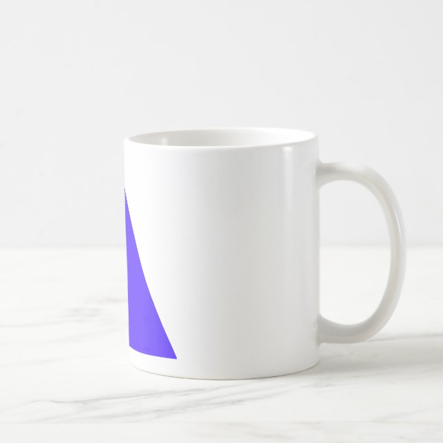 Blue Triangle Trans The MUSEUM Zazzle Geschenke Tasse (Rechts)