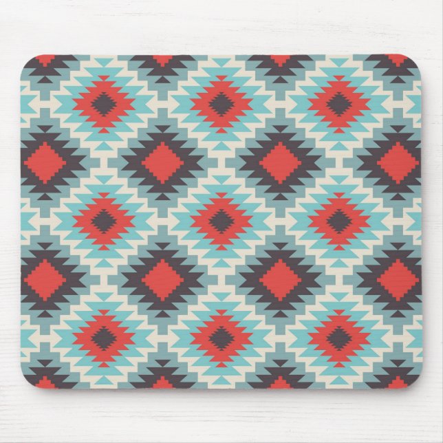 Blue Tribal Abstrakt Mousepad (Vorne)