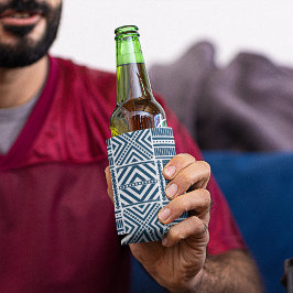 Blue Tribal Art Dosenkühler