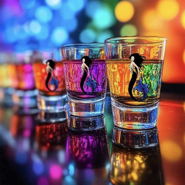 Blue Tribal Mermaid Schnapsglas (Von Creator hochgeladen)