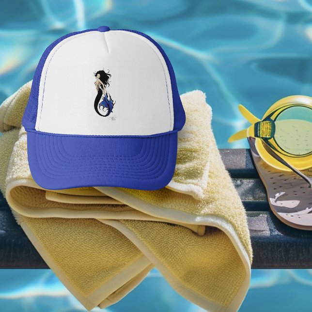 Blue Tribal Mermaid Truckerkappe (Von Creator hochgeladen)