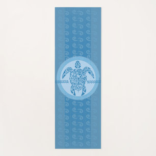 Blue Tribal Sea Turtle Yoga Mat Yogamatte