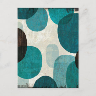 Blue Tropfen Postkarte