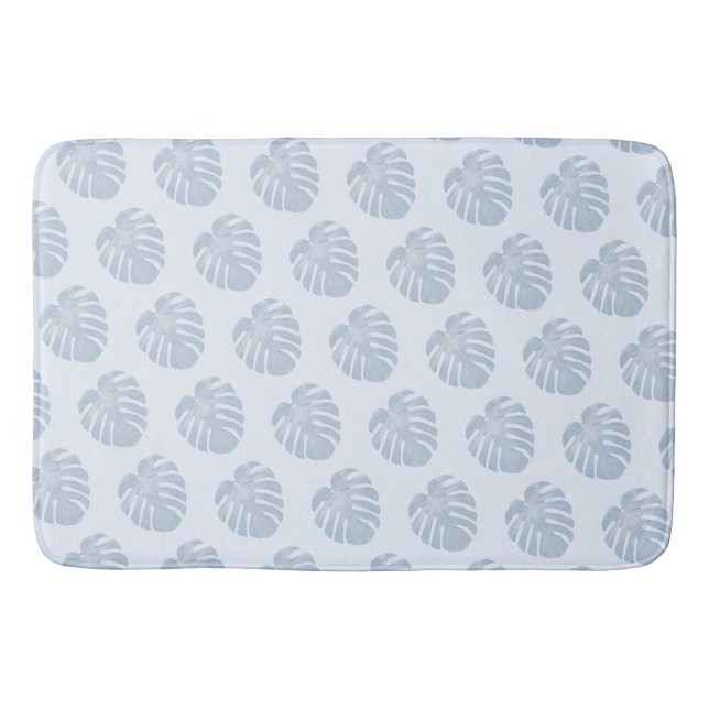 Blue Tropical Bath Mat Badematte (Vorderseite)