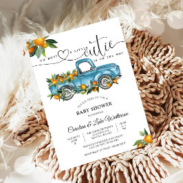 Blue Truck Citrus Baby Shower Invitation Einladung