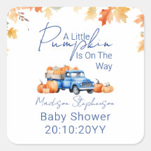 Blue Truck & Little Pumpkin on The Way Baby Dusche