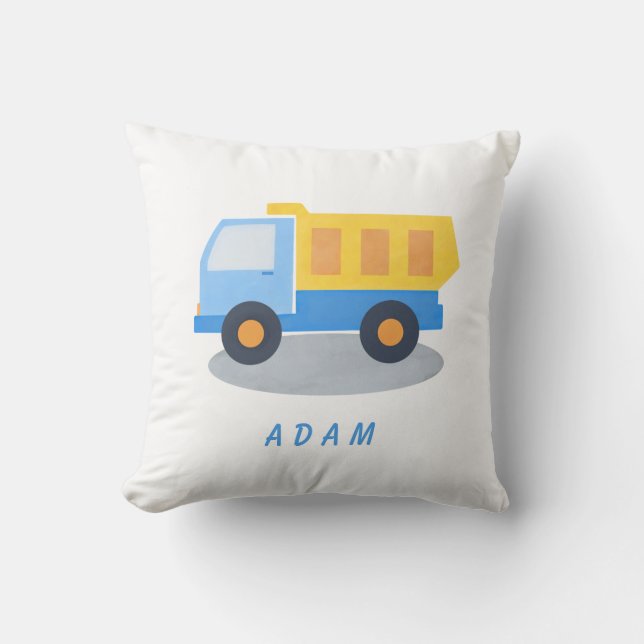 Blue Truck Personalize Kissen (Vorderseite)