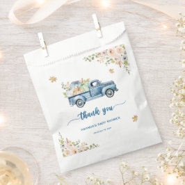Blue Truck Pumpkin Baby Dusche Danke Geschenktütchen