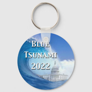 Blue Tsunami Election 2022 Schlüsselanhänger