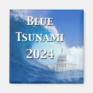 Blue Tsunami Election 2024 Magnet