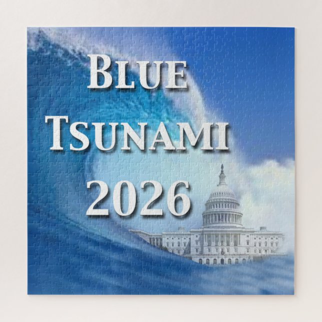 Blue Tsunami Election 2026 Puzzle (Vertikal)