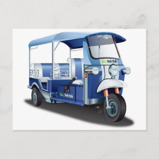 BLUE TUK TUK POSTKARTE