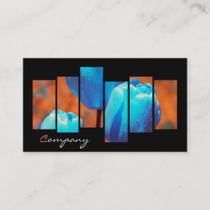 Blue Tulips Business Card Visitenkarte