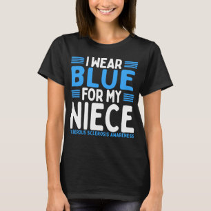 Blue Tunt Uncle Tuberous Sclerosis Awareness Niece T-Shirt