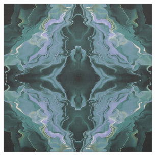 Blue Turbulence Acrylic Pour Abstrakt Art Stoff