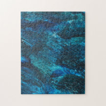 Blue Turqouise Glitzer Brush Stroke