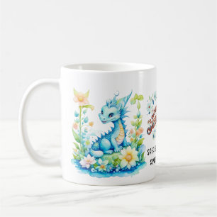 Blue Turquoise Green Dragon Baby Dusche Kaffeetasse