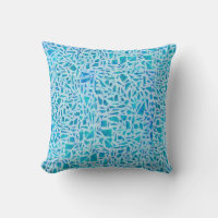 Blue Turquoise Mosaic Glass Til Modern Chic