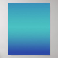 Blue Turquoise Ombré