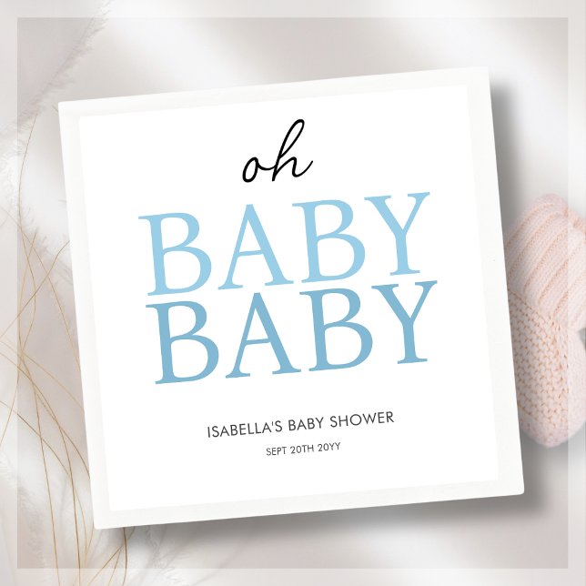 Blue Twin Baby Dusche Serviette (Von Creator hochgeladen)