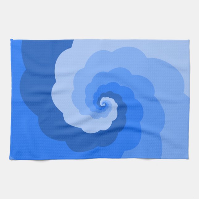 Blue Twister Ombre Handtuch (Horizontal)