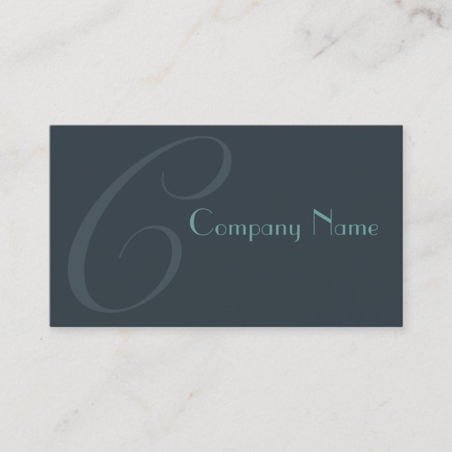 Blue Two Toned Visitenkarte (Vorderseite)