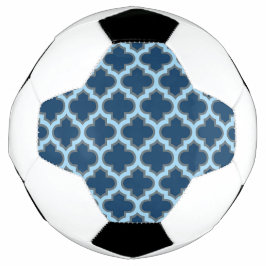 Blue und Baby Blue Trellis, Lattice, Quatrefolie Fußball