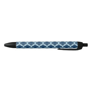 Blue und Baby Blue Trellis, Lattice, Quatrefolie Kugelschreiber