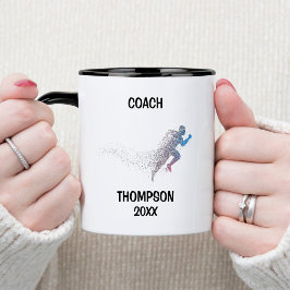 Blue und Black Track Coach Tasse