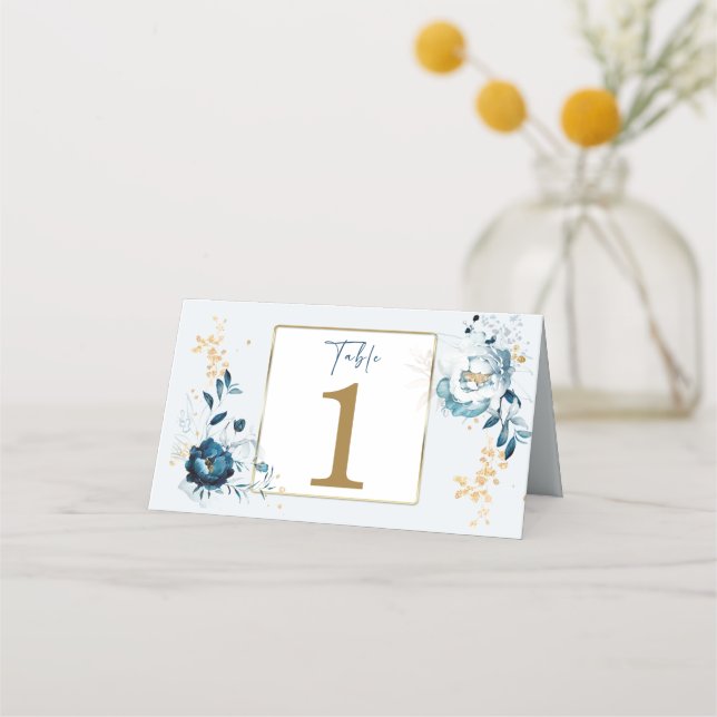 Blue und Gold Food Tags (Vorderseite)