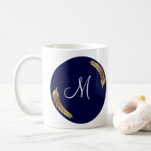 Blue und Gold Monogram (personalize)
