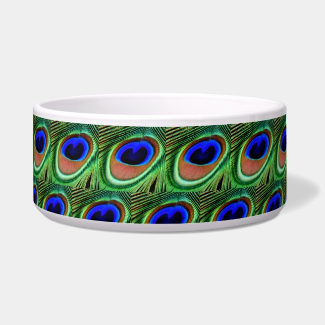Blue und Green Peacock Feather    Napf (Vorderseite)
