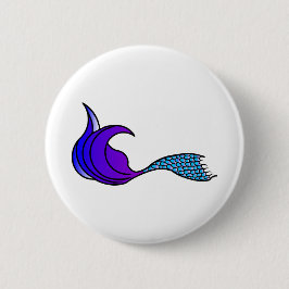 Blue und Lila Mermaid-Schwanz Button