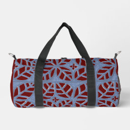 Blue und Maroon-Duffle Duffle Bag