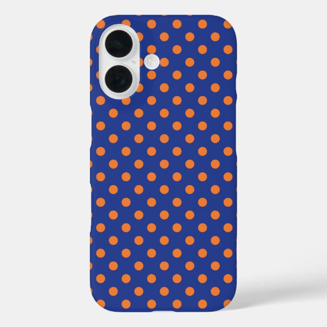 Blue und Orange Polka Dots Case-Mate iPhone Hülle (Rückseite)