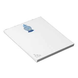 Blue und White Ginger Jar Notepad Notizblock