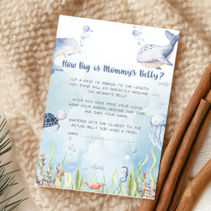 Blue Under the Sea Baby Shower How Big Is Spiel