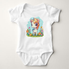 Blue Unicorn Baby Strampler