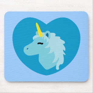 Blue Unicorn Mousepad